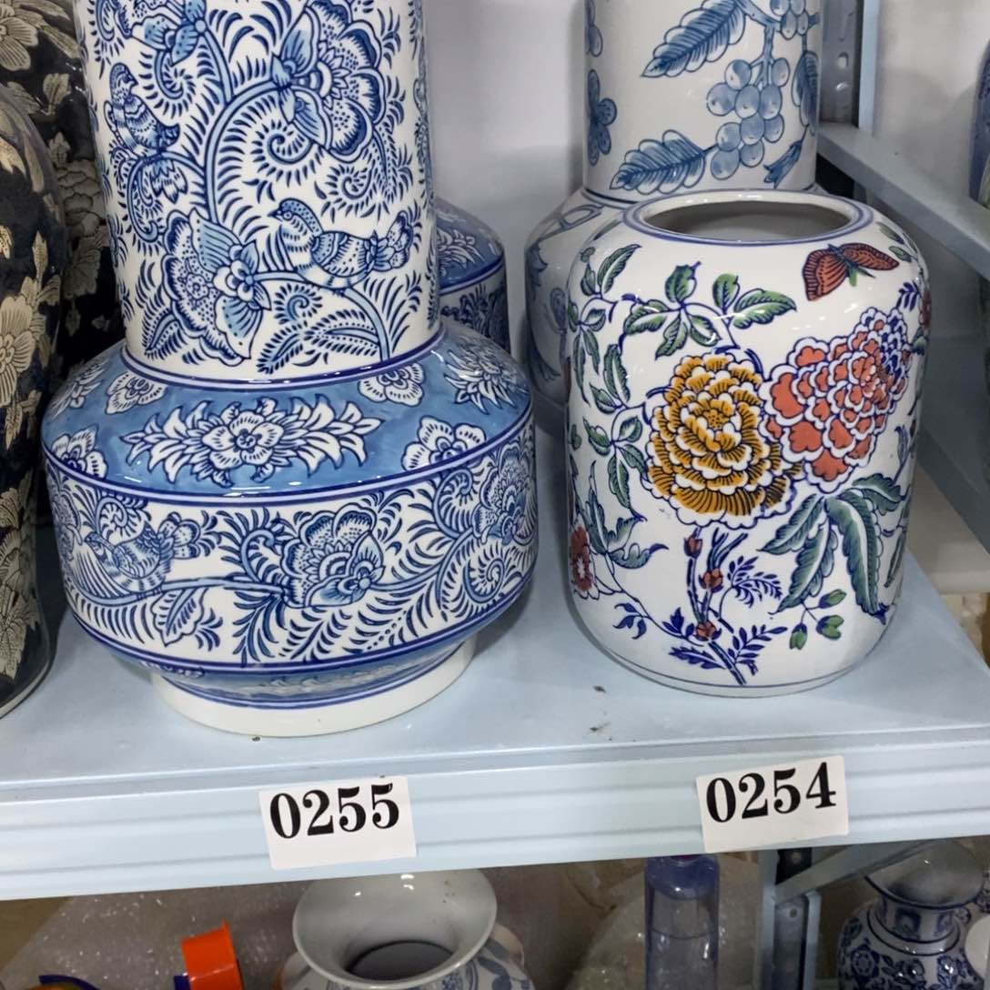 瓶福*两个花瓶摆件……