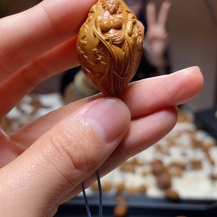 橄榄核手串/手链飞天美女