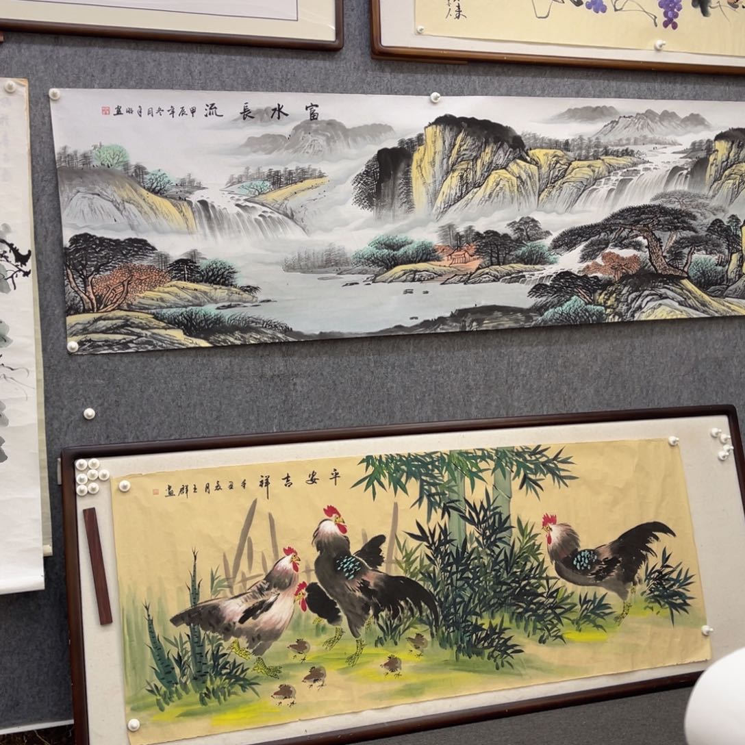 国画六尺平安吉祥花鸟画