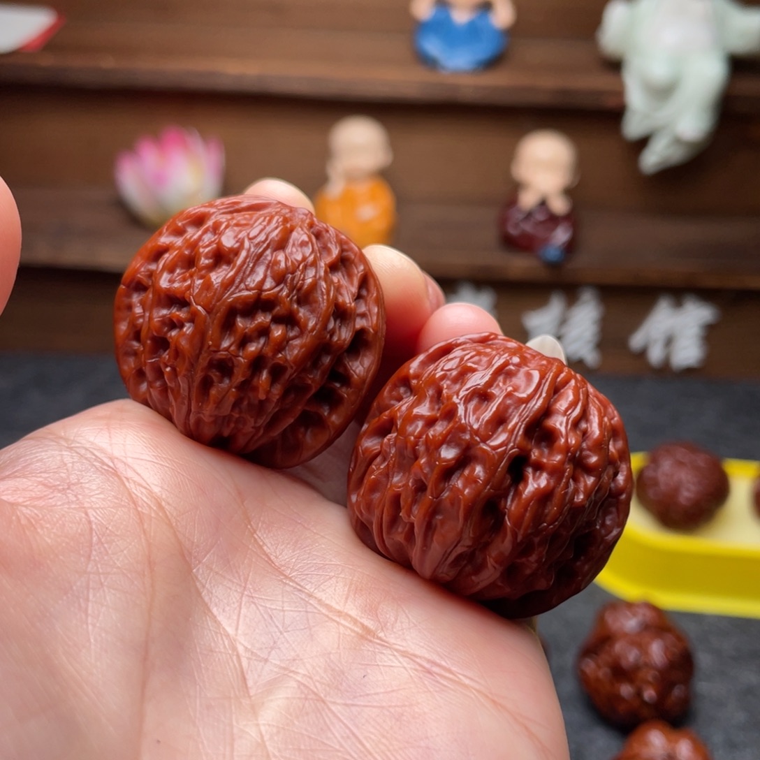 文玩核桃吊坠文玩核桃 手把件 磨盘 36