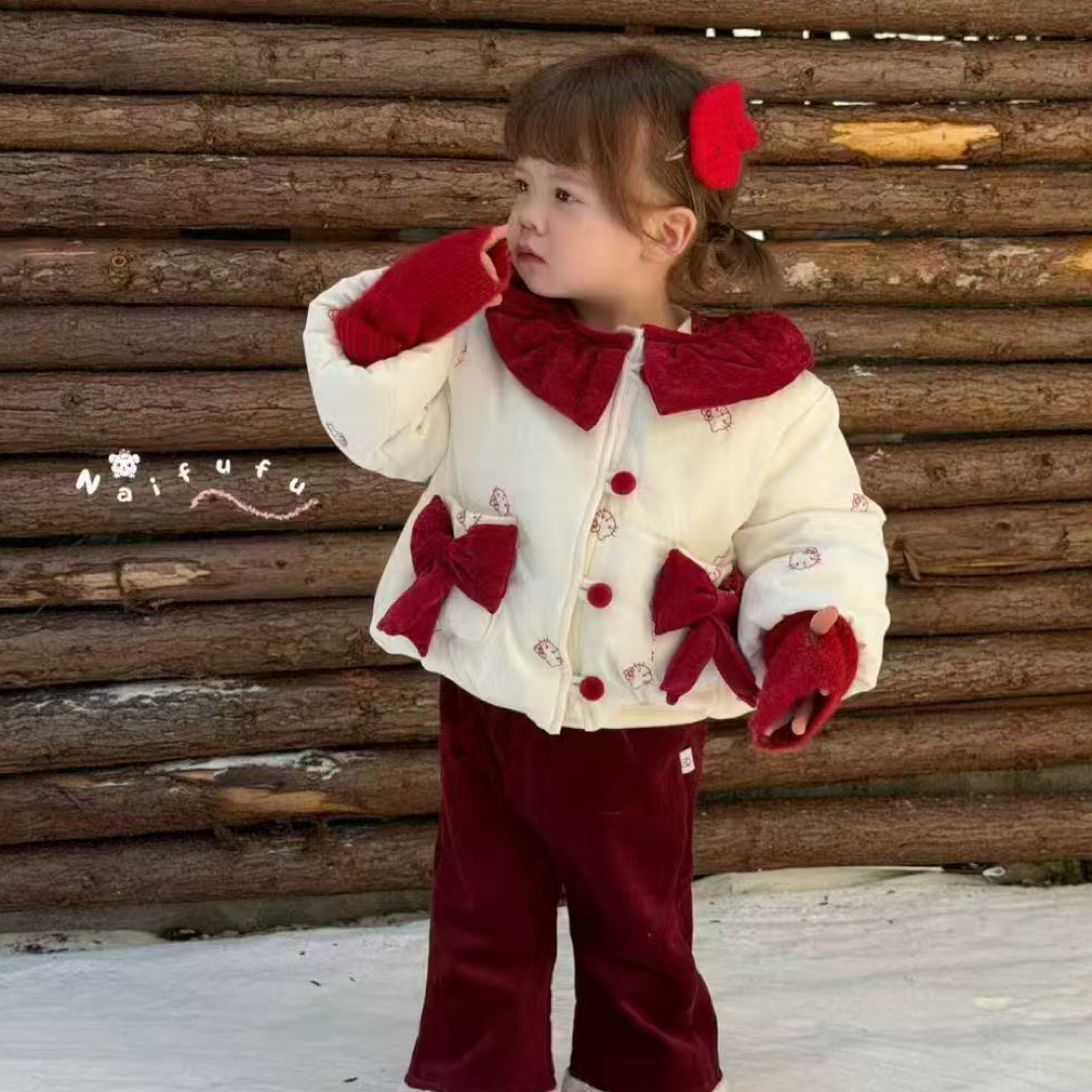 【加油鸭高货】婴童童装套装秋冬季女童新日用百货清仓