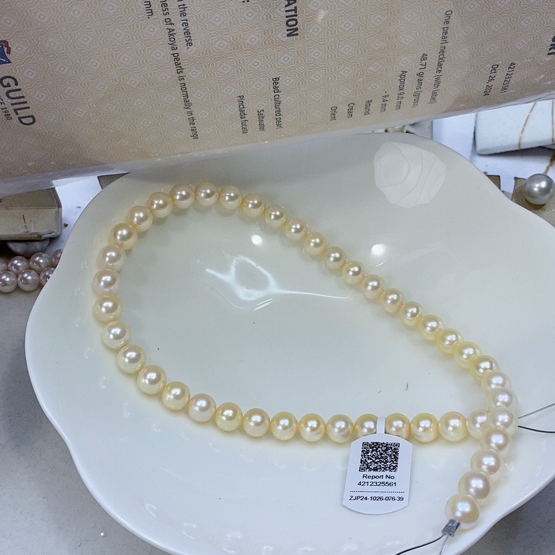 海水珍珠颈饰银S925镶嵌