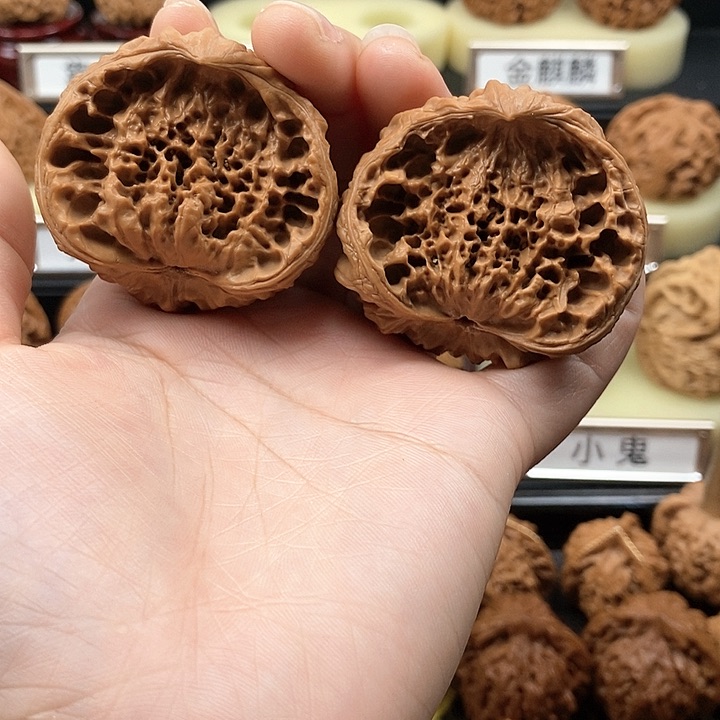 文玩核桃把件聚宝盆47尺