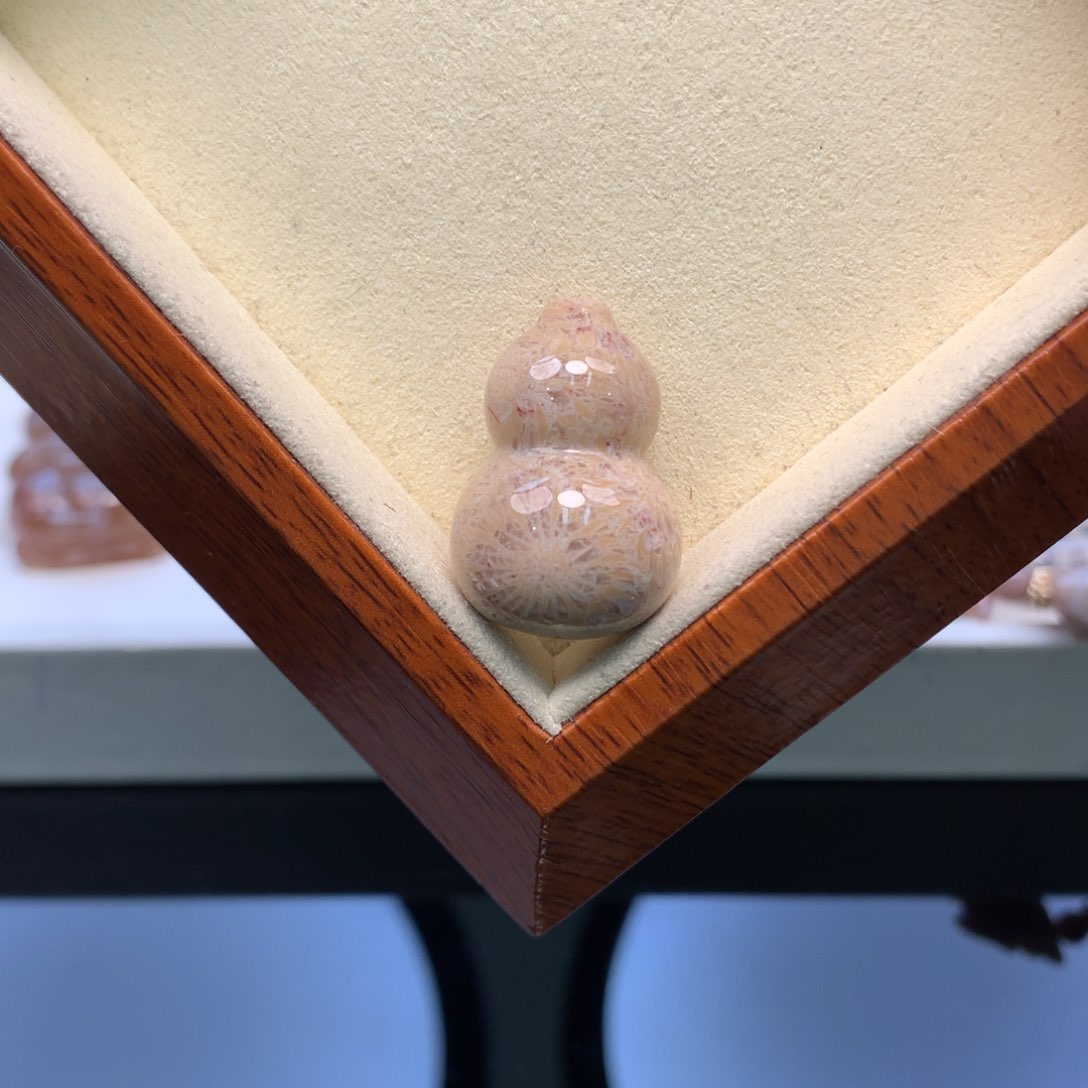 硅化珊瑚（珊瑚玉）颈饰未镶嵌