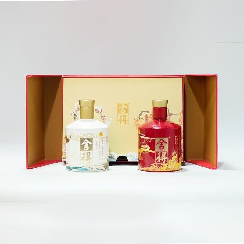 舍得中国神话人物雷神火神 浓香型白酒52度500ml*2