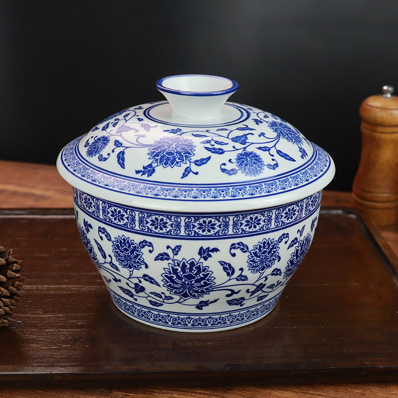 XD-青花猪油罐小号-陶瓷