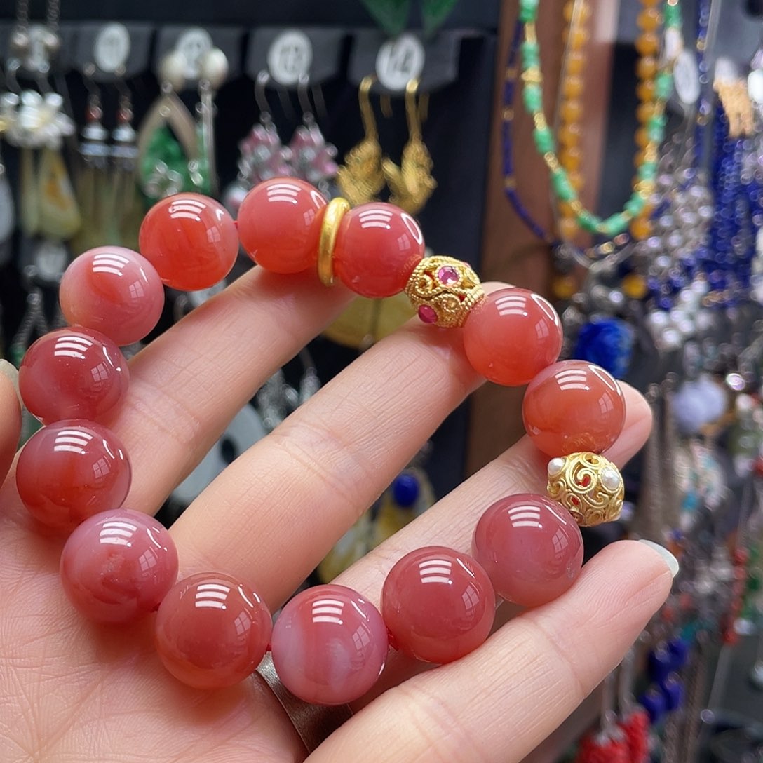 哎***呀玛瑙/玉髓未镶嵌手链619jjhh