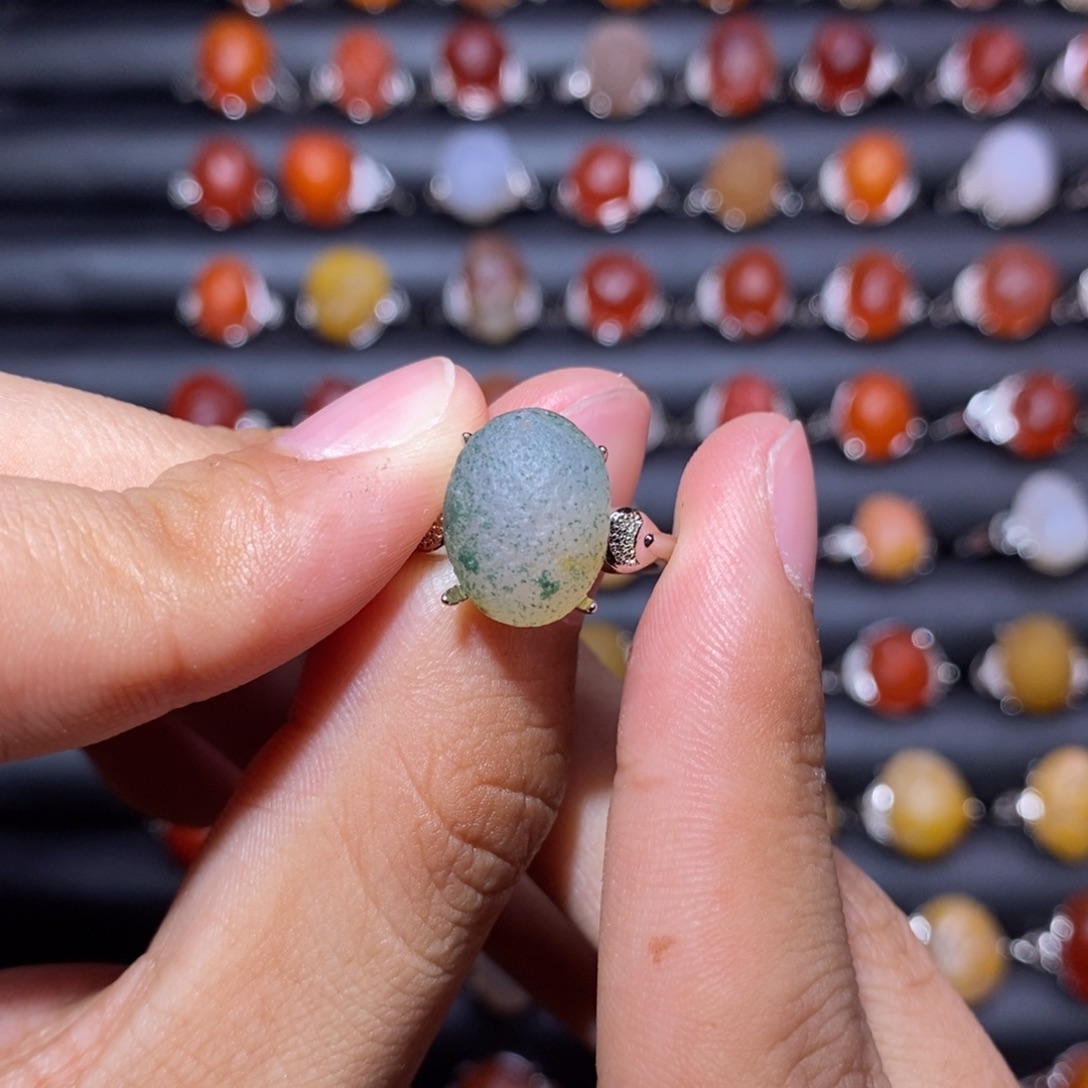 用***3玛瑙/玉髓合金戒指