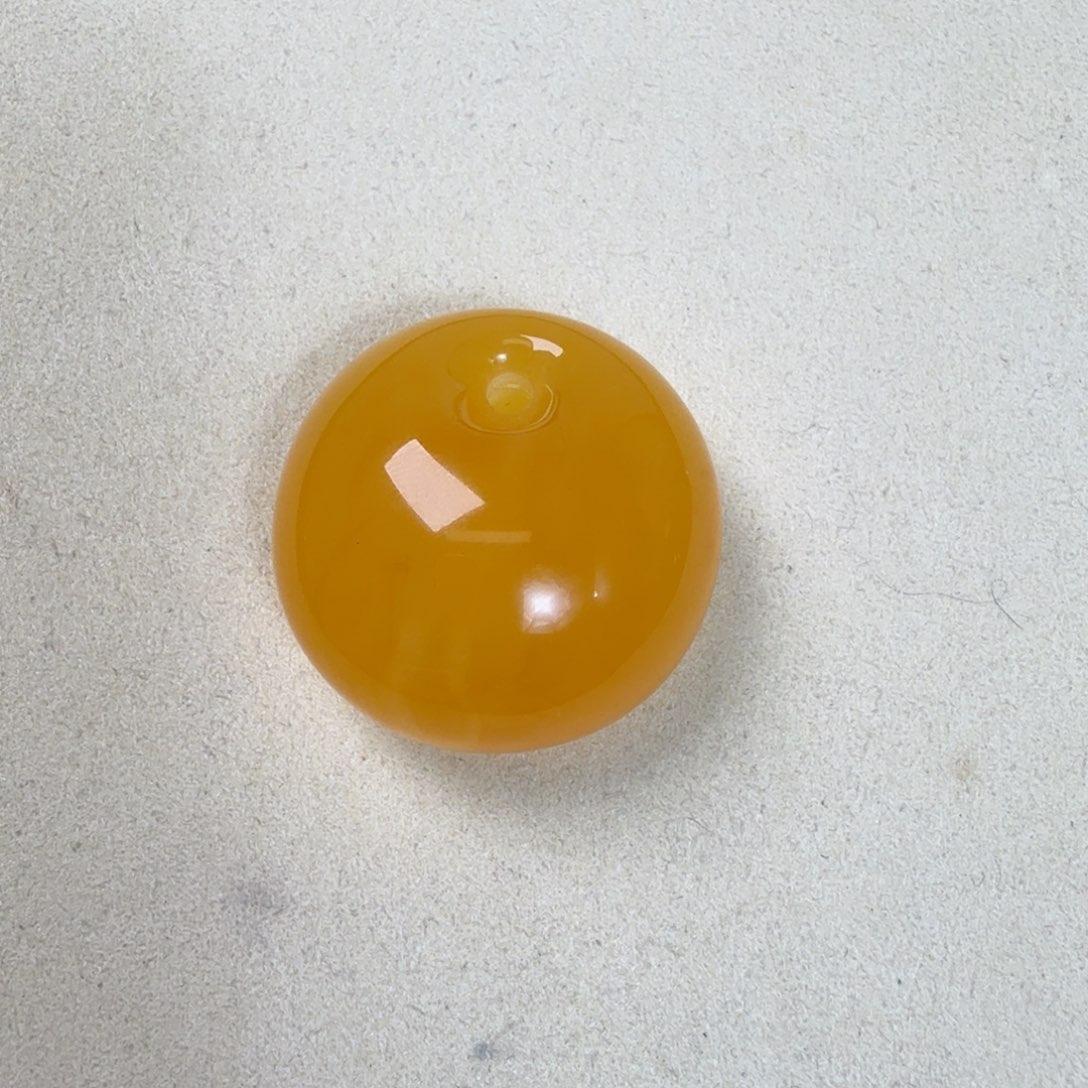 未镶嵌蜜蜡手链焦皮料鸡油红妖花公主扣