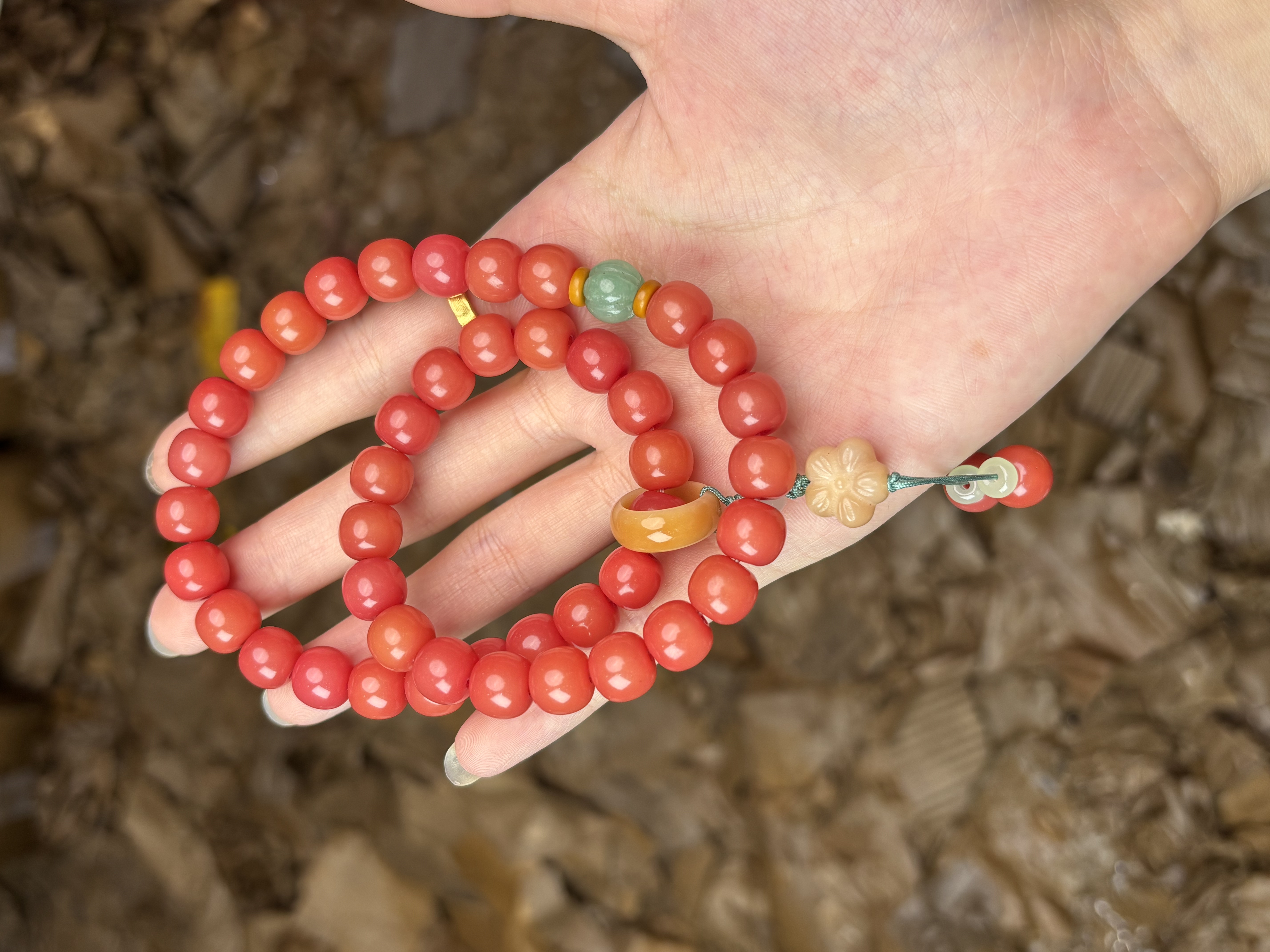 HN1301粉菩提-精品手串(无礼盒)