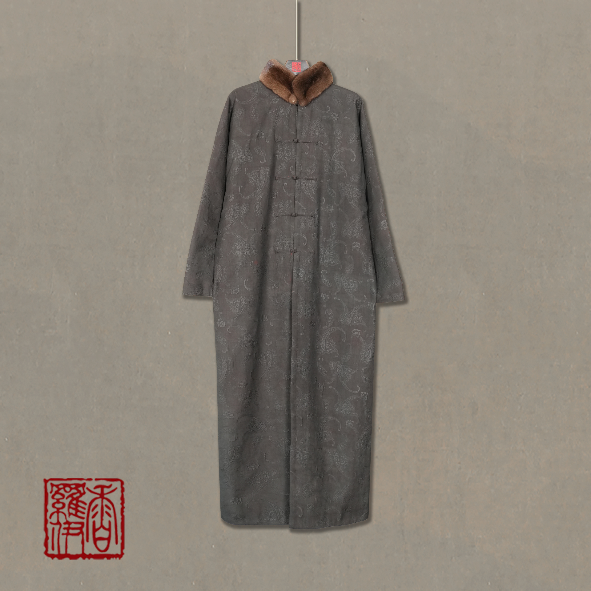 【墨锦缠枝】传统中式汉服提花上衣