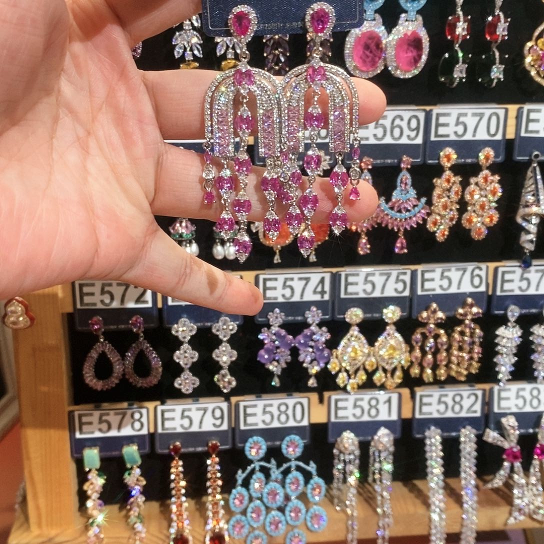 【闪购商品】纯铜925银锆石菠****蜜