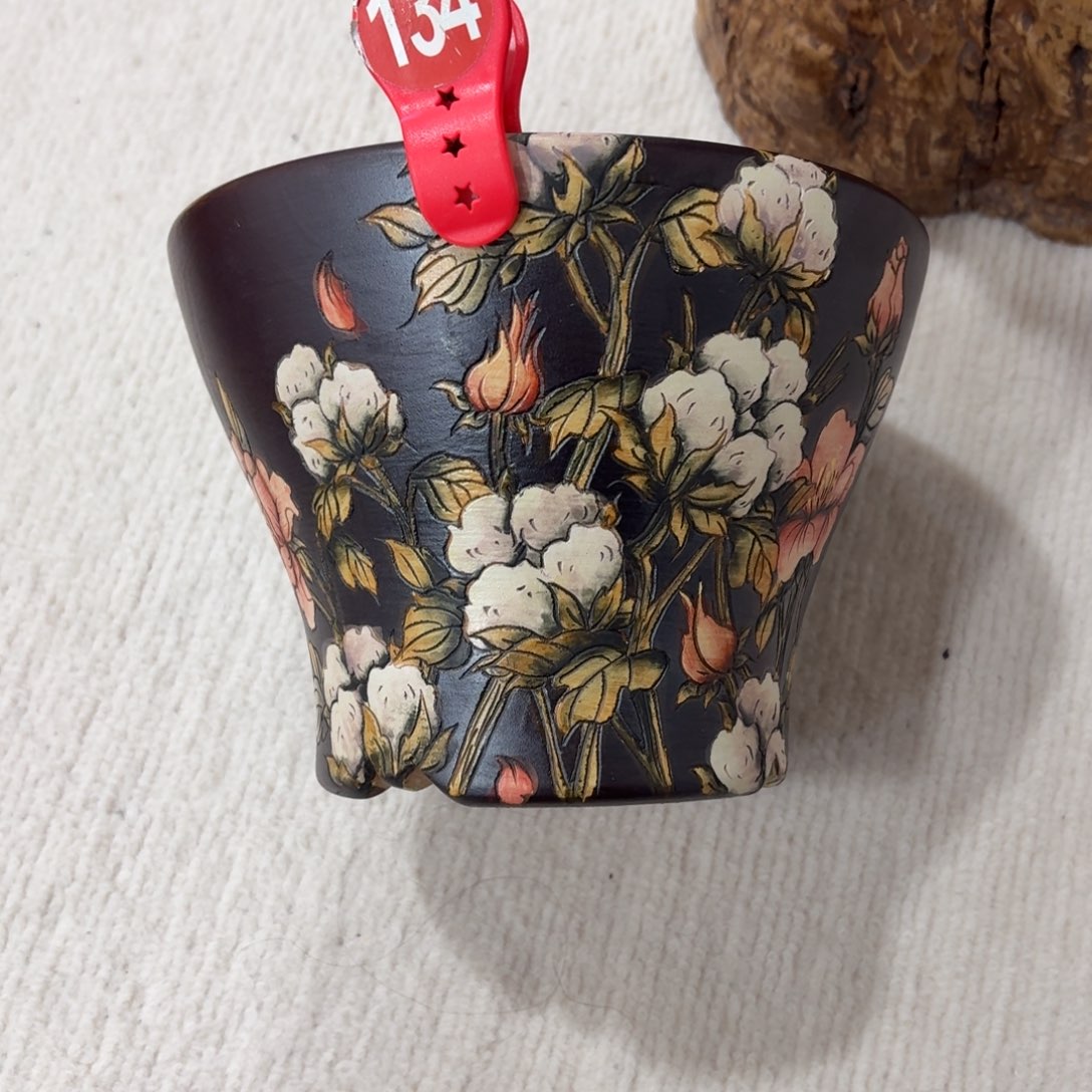 一***光紫砂花盆陶瓷多肉花盆瑕疵