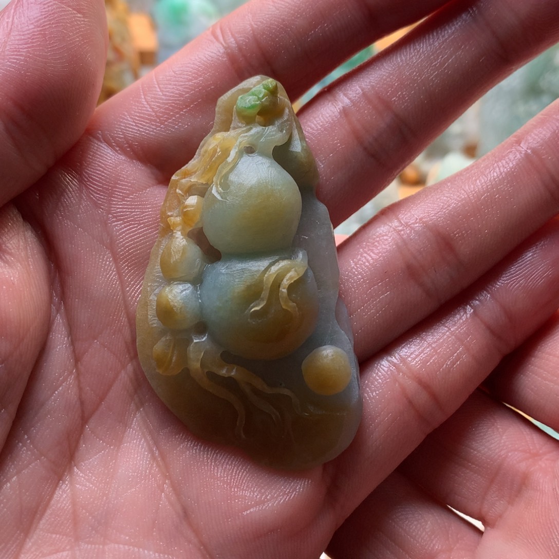 定制翡翠未镶嵌葫芦