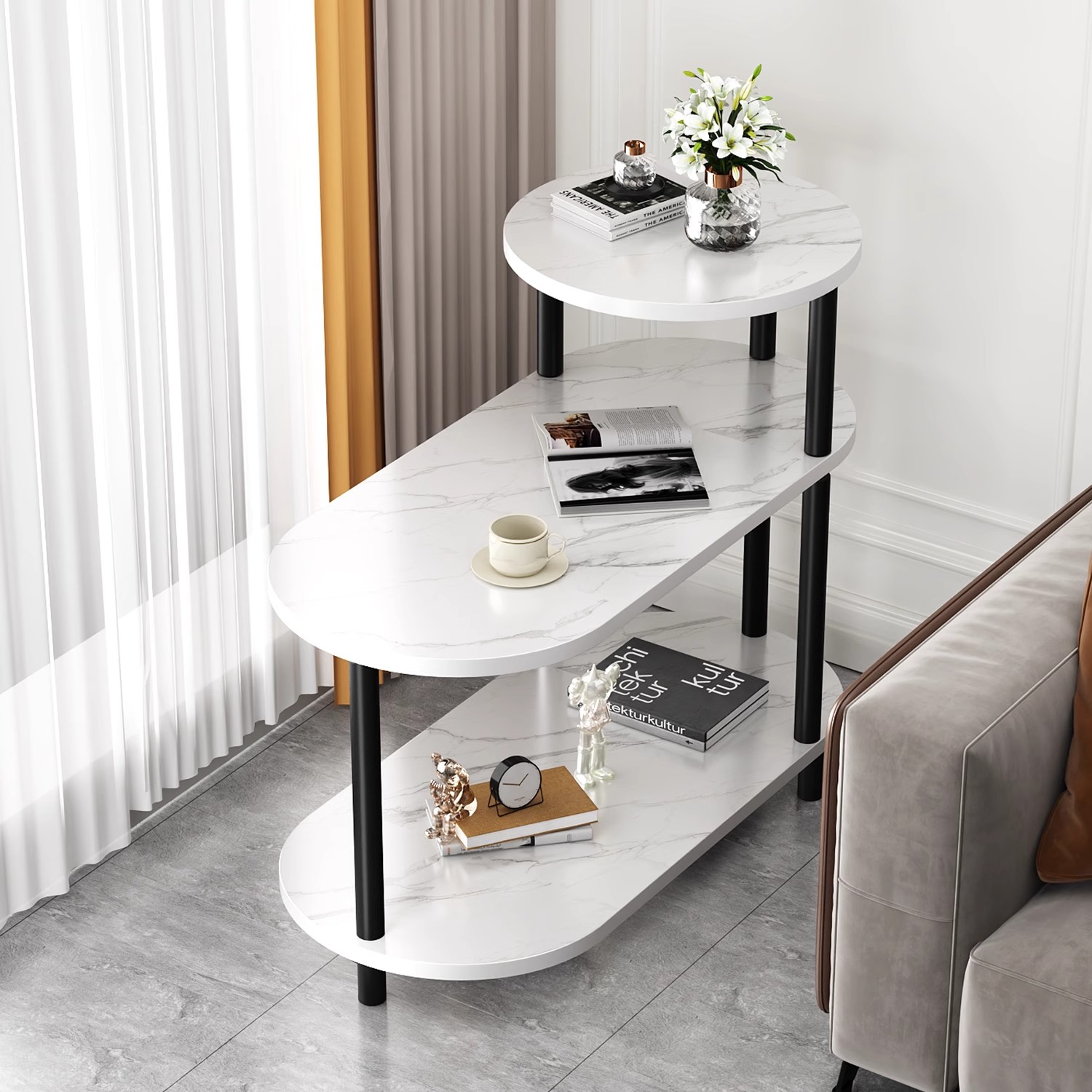 床边桌沙发边柜侧边柜小桌子茶几现代轻奢高级感床头置物架床上桌