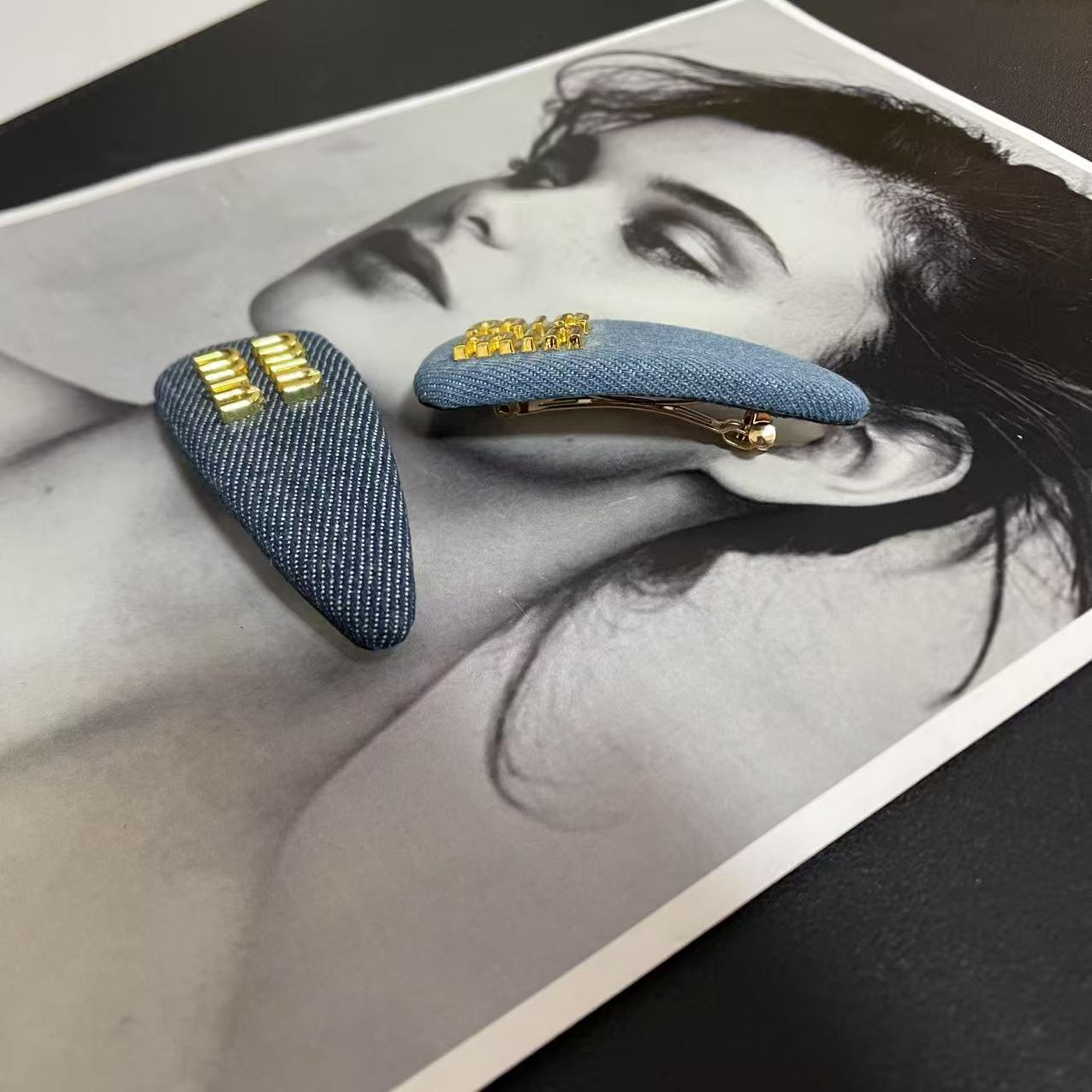 牛牛布艺牛仔弹簧夹