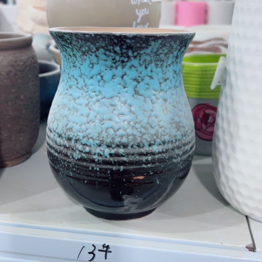 有孔，陶瓷花盆满10米包邮发货