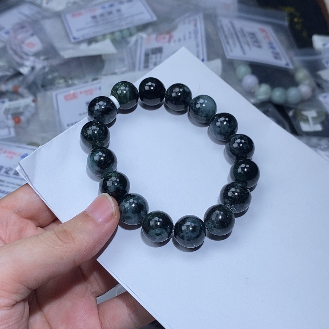 翡翠未镶嵌手链翡翠手链项链