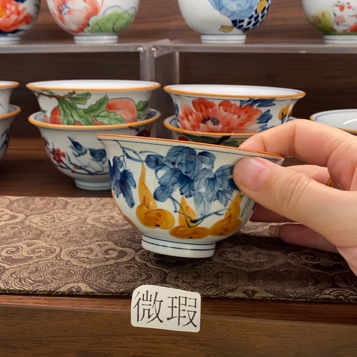 釉下老陶泥手工绘制
