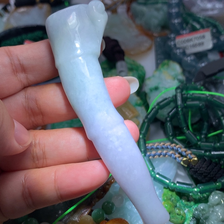 翡翠颈饰未镶嵌保真天然A货翡翠