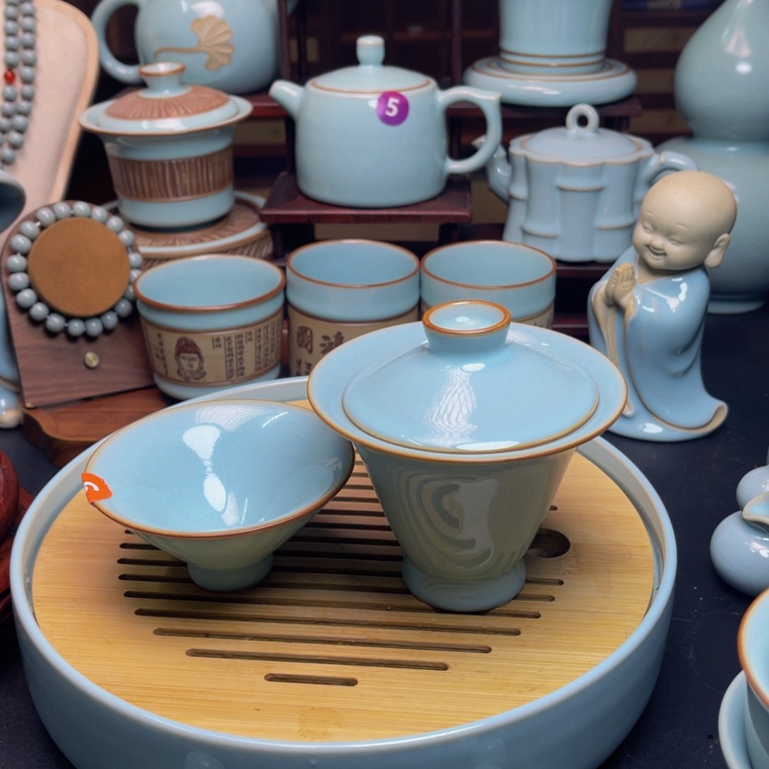 【闪购商品】摆件陶下**班汝州单壶壶，壶，杯壶