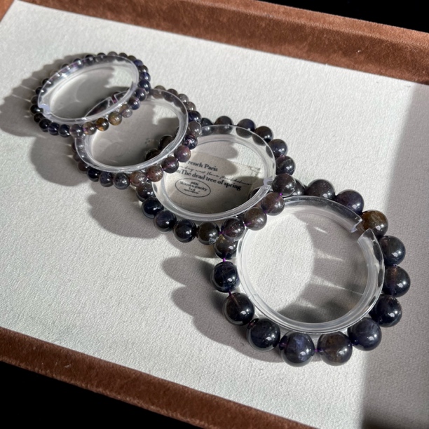 【大鱼甄选】血滴堇青石手串T1026多样性发其一有矿坑介意勿拍