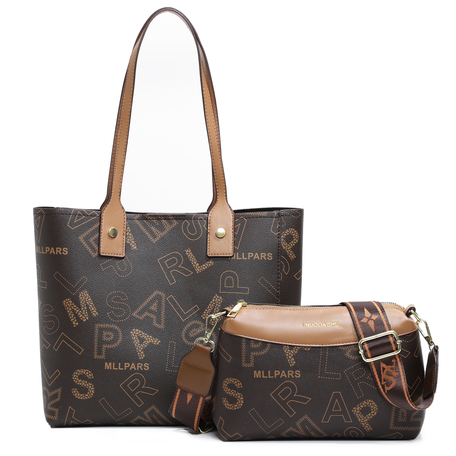 正 2790-1 字母棕 高品质女包 （长34cm*宽9cm*高27cm）