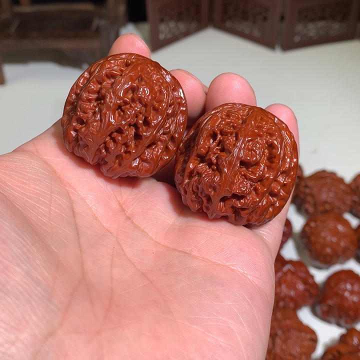 文玩核桃把件粗筋9.37