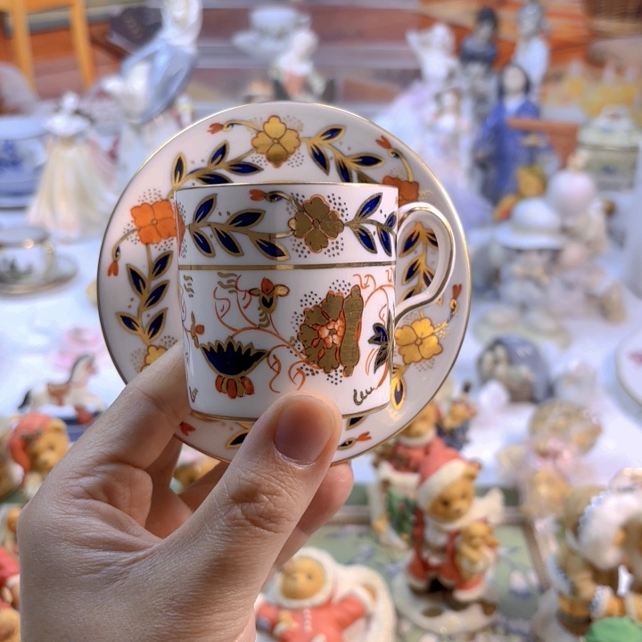 摆件欧洲中古瓷器好看冲鸭！