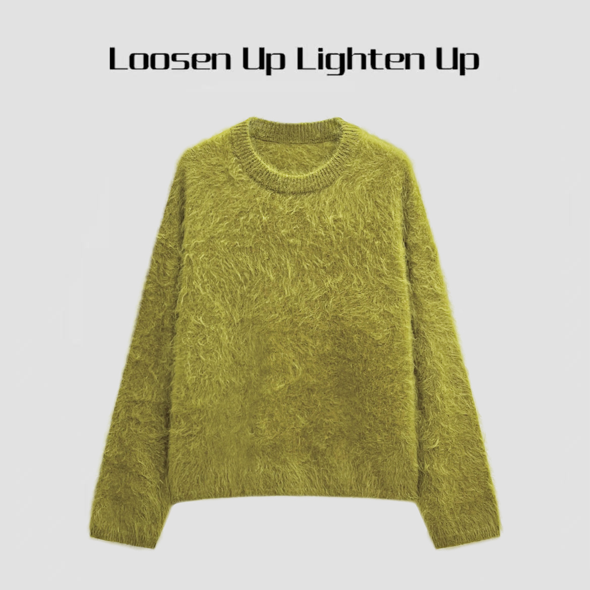 Loosen Up【小太阳】冬日定制亮色系｜羊绒羊毛柔软细腻宽松圆领毛衣