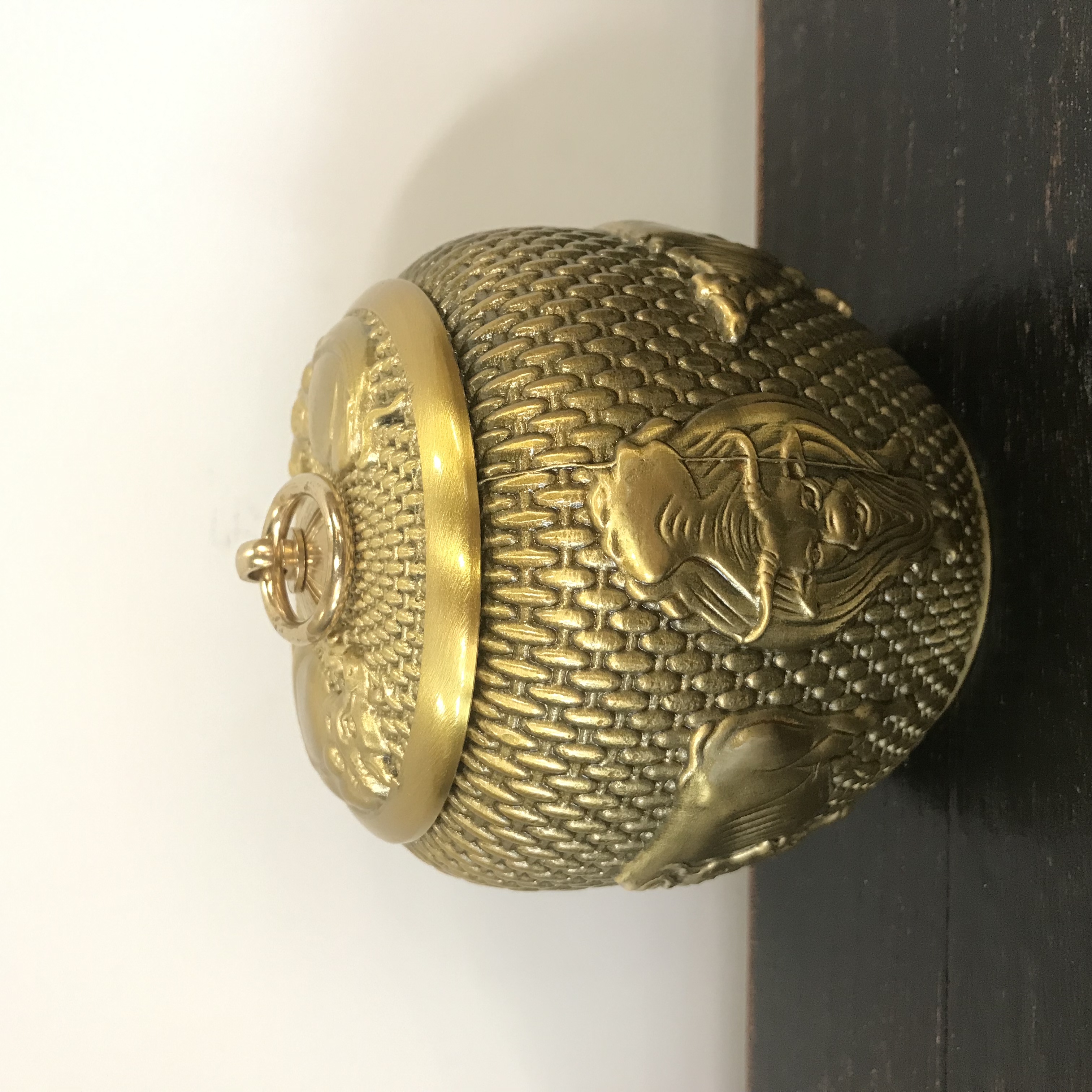 BORCH/博瑞奇黄铜五牛茶叶罐桌面装饰摆件（09455）