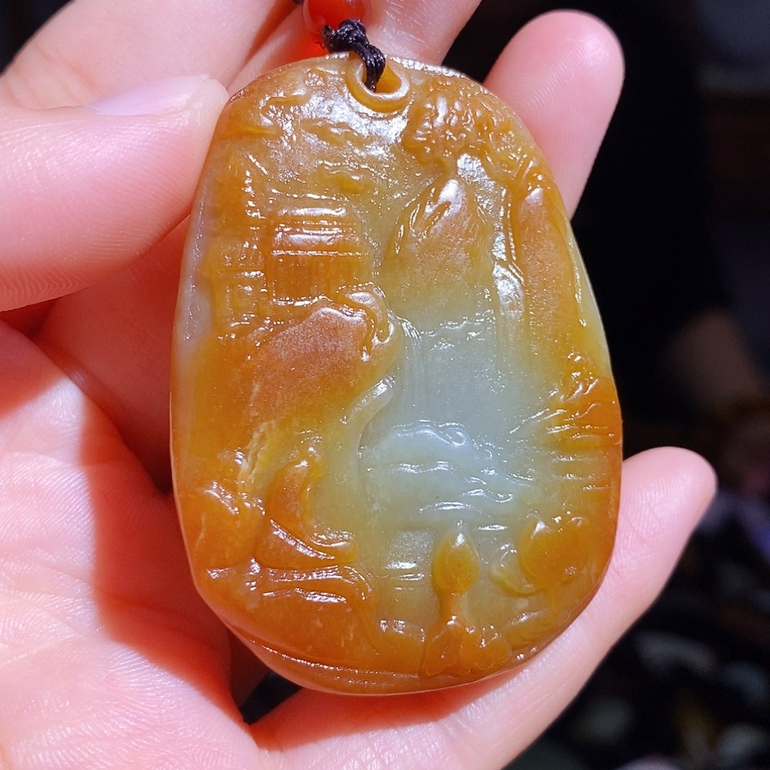 和田玉未镶嵌颈饰