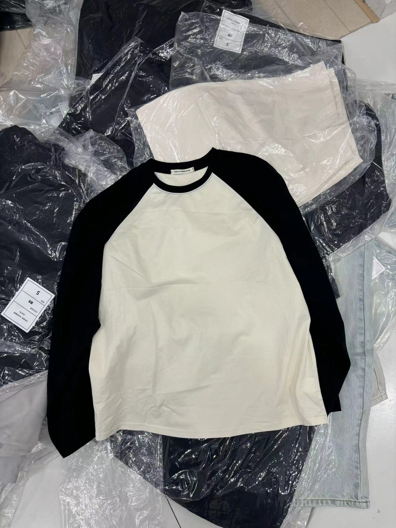 金子家春款上新 韩货插件长袖T 不支持7天无理由退换