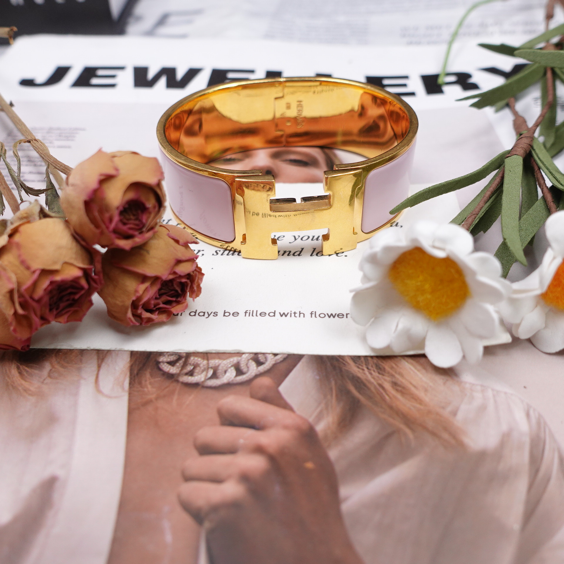 99新 Hermes/爱马仕 手镯 /T10319495