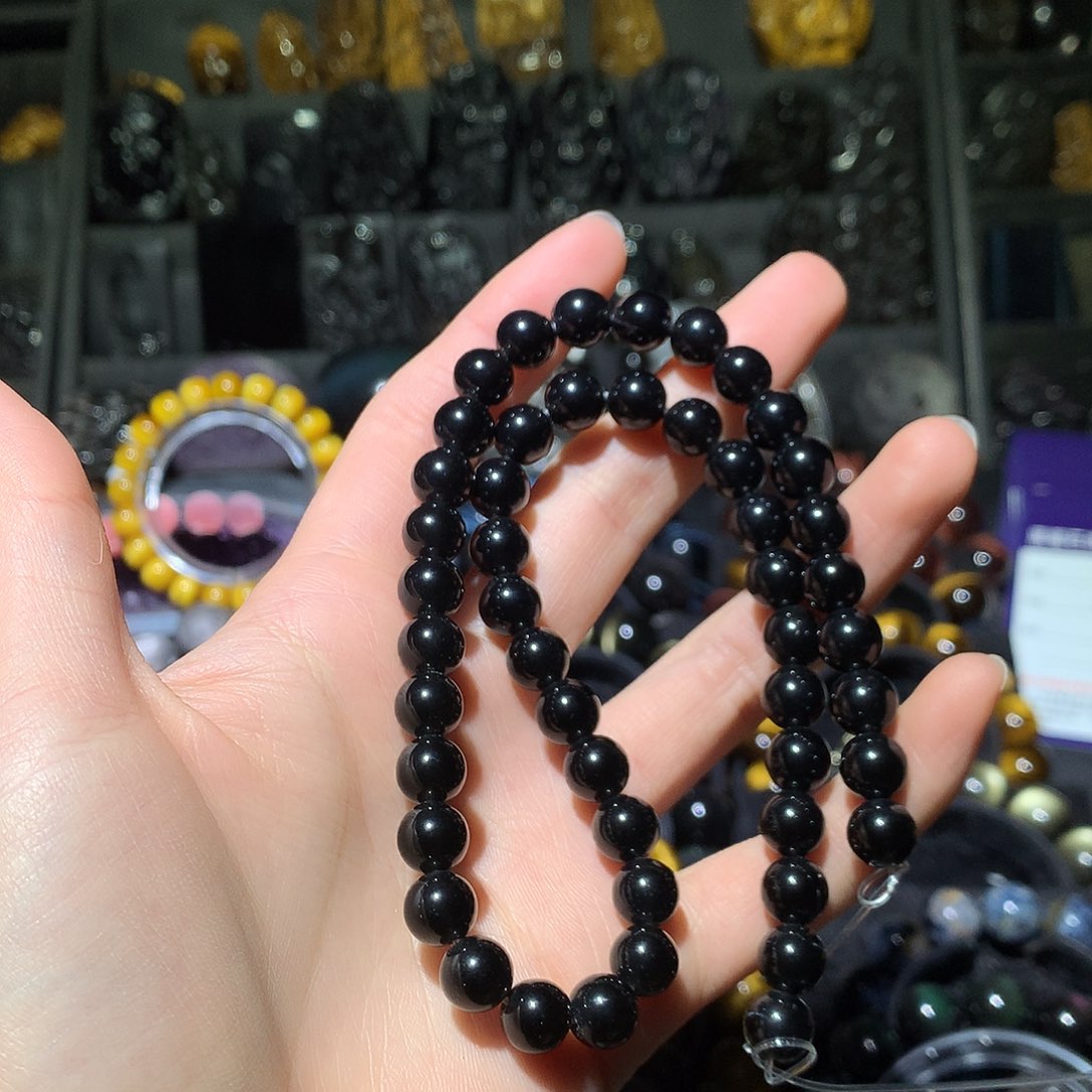 黑曜岩手链未镶嵌小*欣