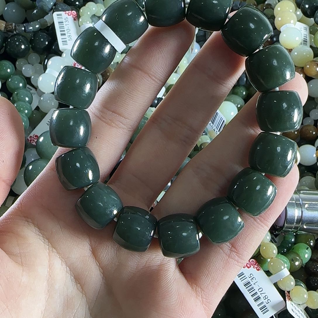 和田玉手链未镶嵌373