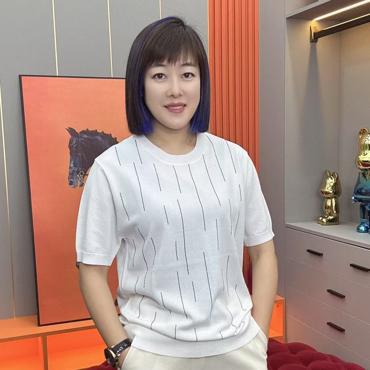 2025年春夏季新款男士时尚潮流百搭舒适净版薄款短袖T恤 220009