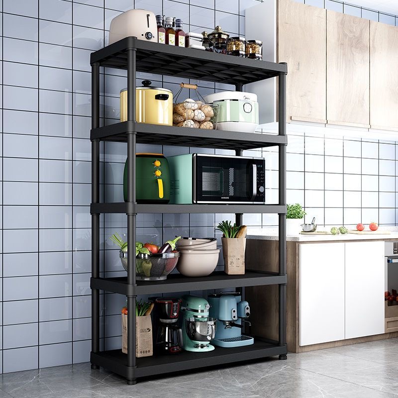 厨房客厅落地置物架多功能调料架储物简易置物柜杂物铁艺收纳架