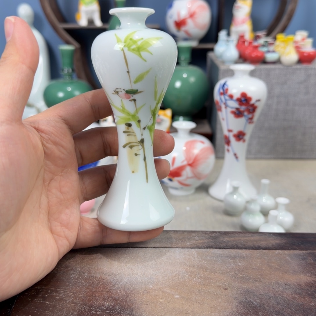 陶瓷手工小花器摆件