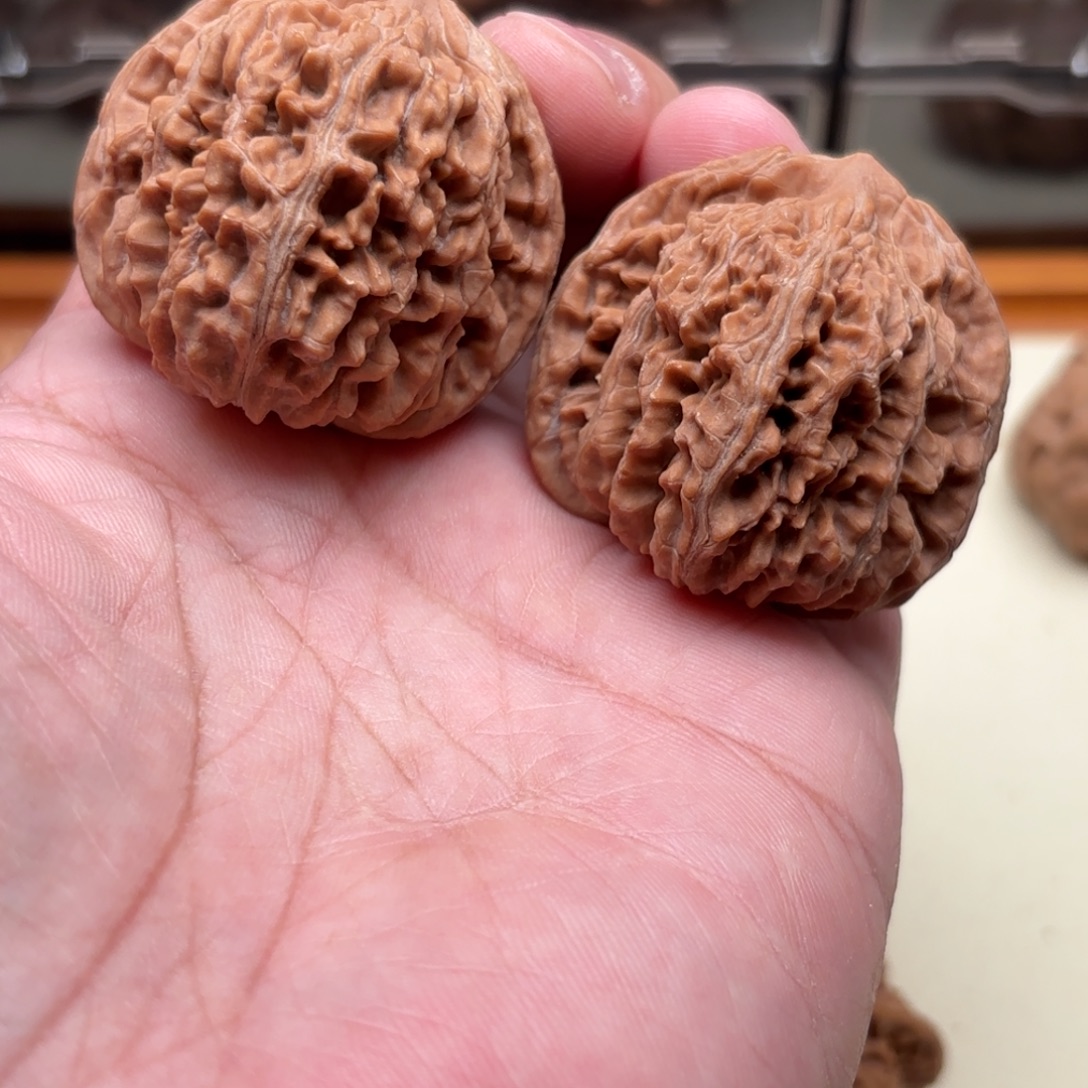 把件文玩核桃四座楼狮子头