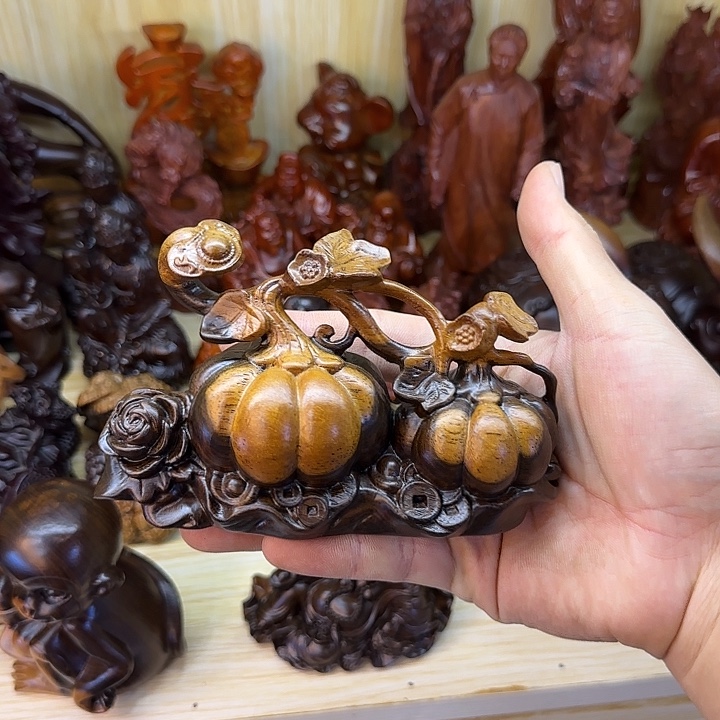 木黑檀木15双色如意南瓜一个