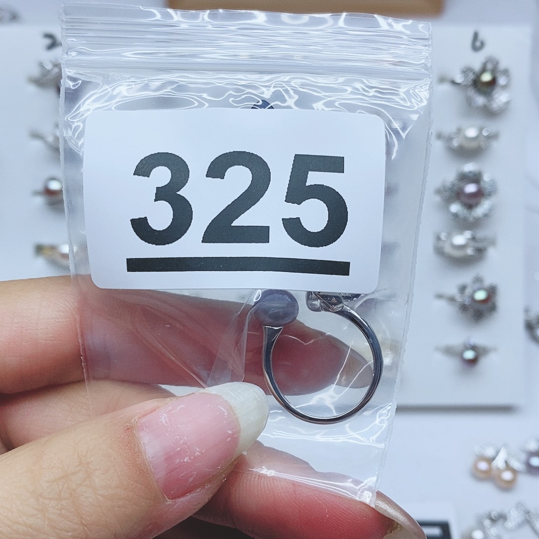 戒指银S925镶嵌淡水珍珠*️**325.332