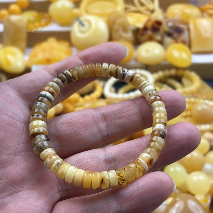 蜜蜡手串未镶嵌手串