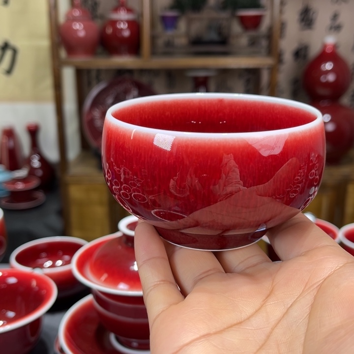 景德镇陶瓷浅行窑大禅定杯福利