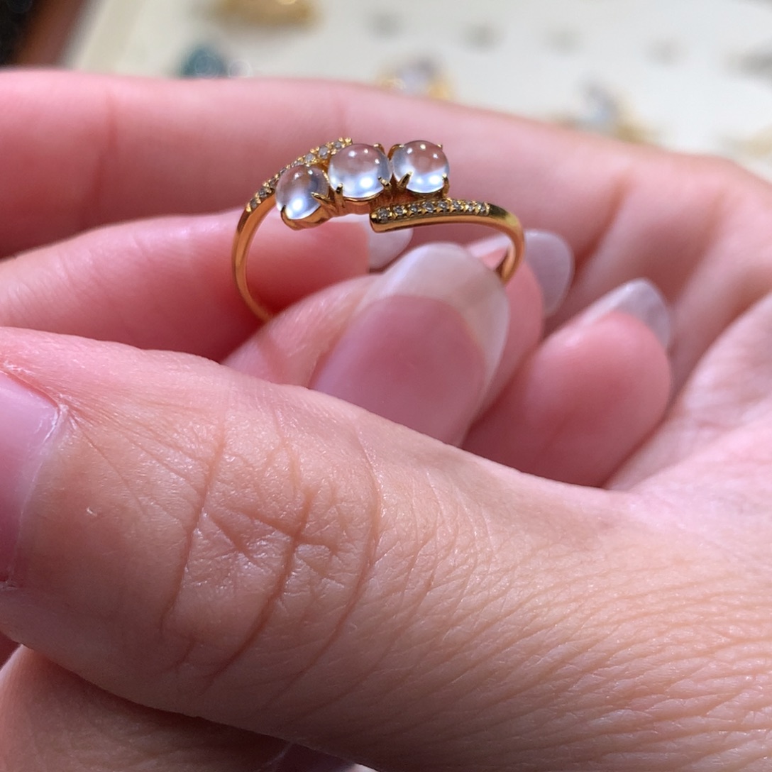 A***A翡翠18K金镶嵌颈饰翡翠