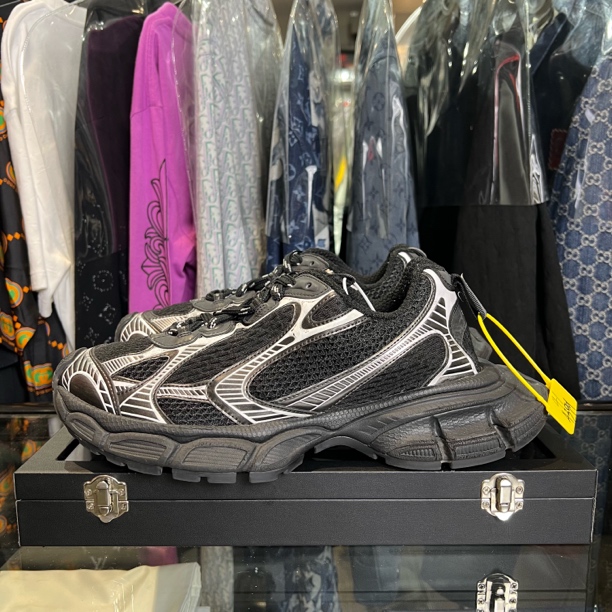 99新 Balenciaga/巴黎世家 3xl黑银休闲鞋/41码/原盒/已鉴定洗护