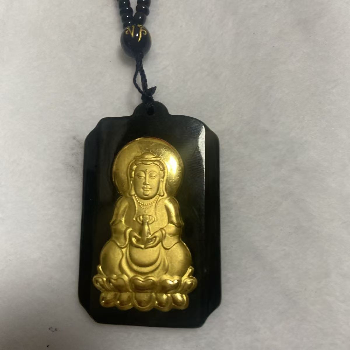 【陈总严选】足 金和田玉观音吊坠（证书+礼盒）