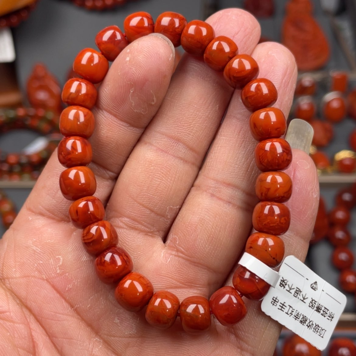 【闪购商品】南红玛瑙珠宝奇石未镶嵌单圈8