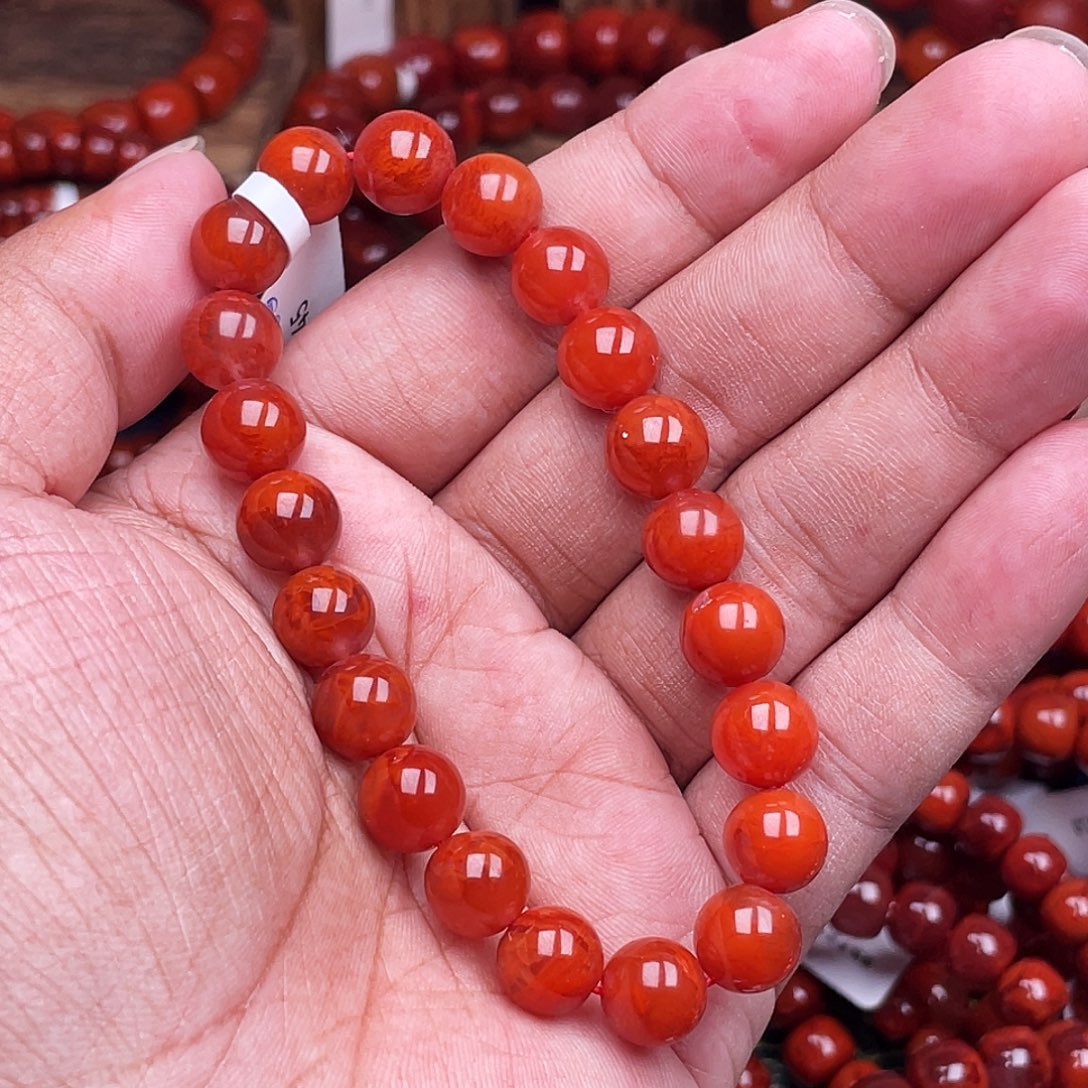 南红玛瑙未镶嵌手链南红瓦西卡9