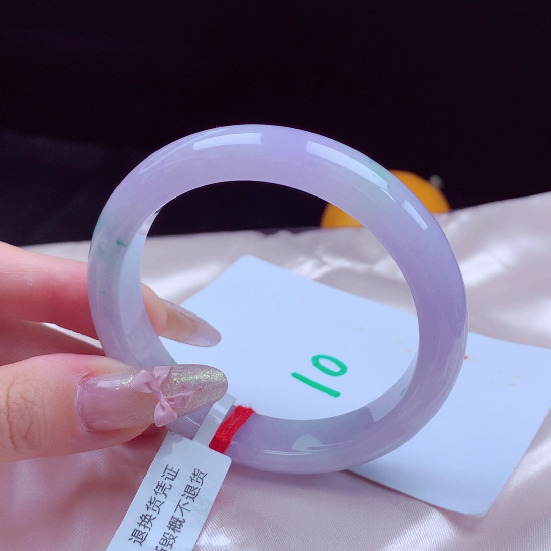 未镶嵌手镯翡翠天然缅甸翡翠A货手镯 10号